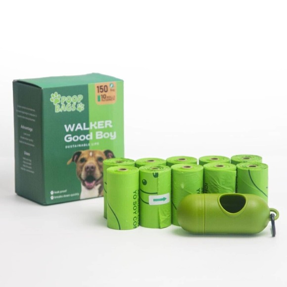 Biodegradable Corn Starch Dog Poop Bags - Eco-Friendly, Compostable, Leak-Proof - Picture 1 of 13